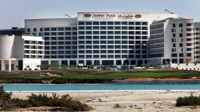 The InterContinental Crowne Plaza Hotel at Yas Island, Abu Dhabi. The UK-based hotelier has seen overall profits rise. Delores Johnson / The National