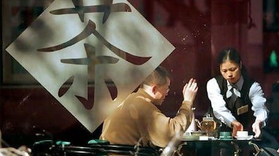 A tea house in Shanghai. In China, where tea is more a part of the culture than a mere drink, the growing fondness for expensive tea shops and tea houses is unsurprising. Eugene Hoshiko / AP Photo