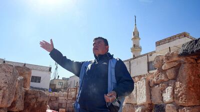 Franco Sciorilli, an Italian expert supervising the Rihab project, says he has trained about 500 people in mosaic restoration since coming to Jordan in 1994. AFP