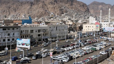 Yemen's southern port city of Aden, which serves as the interim capital after Iran-backed Houthi rebels seized Sanaa in 2014. Fawaz Salman / Reuters