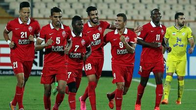 Rodrigo Lima, No 9, has scored 14 goals in 12 matches since joining Al Ahli in the summer from Benfica. Atta Kenare / AFP