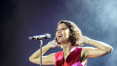 British soul singer Raye began the evening with a set of soul tinged pop music. Courtesy Arabian Radio Network