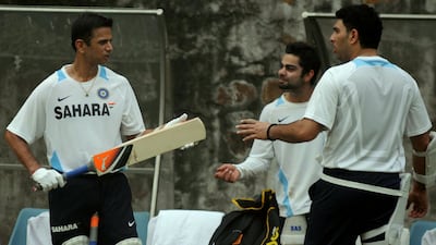 Kohli played with Rahul Dravid, who is now the coach of the Indian team. Getty