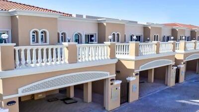A two-bedroom town house in Jumeirah Village Triangle, Dubai. Courtesy Better Homes
