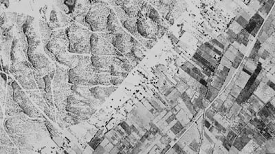 A satellite image of Khan Younis in Gaza taken in 1968 by a Cold War US military satellite imagery programme known as Corona. The images were declassified in 1995 following an executive order by former president Bill Clinton. Photo: Center for Advanced Spatial Technologies, University of Arkansas / US Geological Survey