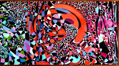 A detail from Break of the Atom and Vegetal Life by Fahr El-Nissa Zeid that is estimated to fetch between Dh11-14.7 million. Courtesy Christie's