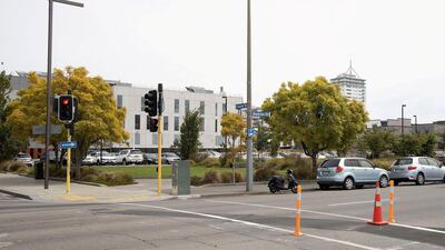 The site where the Canterbury TV (CTV) building collapsed nearly 10 years later on February 17, 2021. AFP