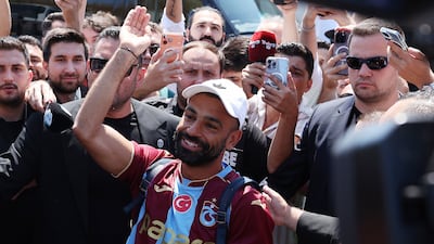 Mohamed Salah arrives in Turkey ahead of his move to Trabzonspor. Reuters