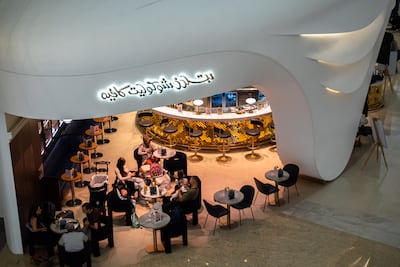 One of the cafes at Zayed International Airport. Getty Images