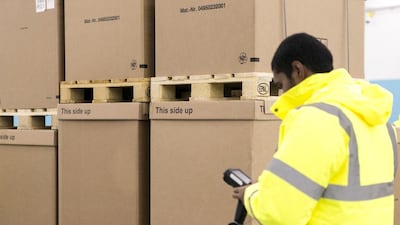 The new purpose-built facility dedicated exclusively to transporting temperature sensitive pharmaceutical shipments at Dubai International Airport. Reem Mohammed / The National