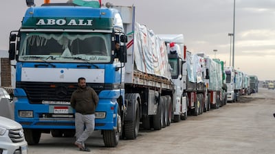 Around 150 aid lorries enter Gaza each day compared to 500 before October 7. AP Photo