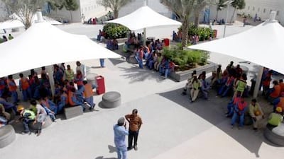 Saadiyat Construction Village can house up to 20,000 laborers and is comprised of four clusters of housing units.