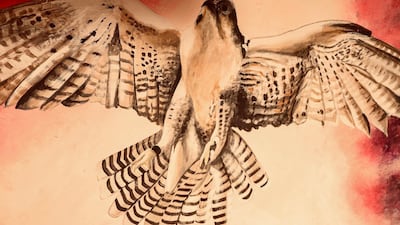 Detail of Amalie Beljafla's mural 'Al Noor'