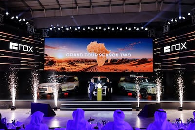 Two vehicles will carry the Made in the Emirates mark for the second season of Grand Tour. Supplied Image