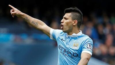 Manchester City’s Sergio Aguero. Craig Brough/Reuters