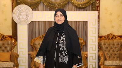Fatima Al Mughani, at her home in Khor Fakkan, is sharing the traditional values passed to her by her grandfather with future generations. Pawan Singh/The National