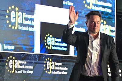 Tesla chief executive Elon Musk. Getty Images