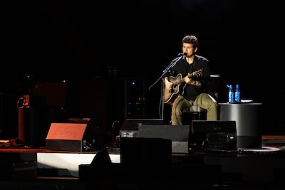 Mayer interacted with the audience throughout his performance. Photo: Saadiyat Nights
