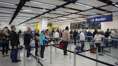 It is estimated that 13.7 million people will move long-term to the UK by 2036, while 7.6 million will emigrate. Getty Images