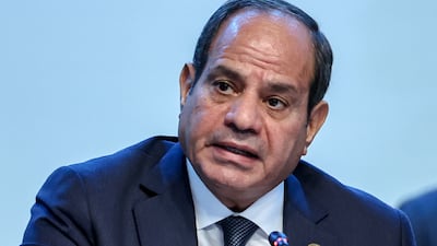 President Abdel Fattah El Sisi. Egypt's election machinery has started rolling towards 2024 polls and the incumbent is favourite to win another term. EPA