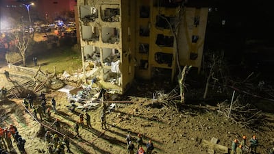 Dozens were injured in the attack on the southern city of Arad, while nearby Dimona was also hit. Getty Images