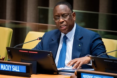 Macky Sall, former Senegalese president, stakes his claim to become Antonio Guterres's successor. Bloomberg