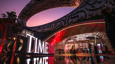 The inaugural Time100 Gala and Impact Awards was held on March 28, 2022, at Dubai’s Museum of the Future. All photos: Victor Besa / The National