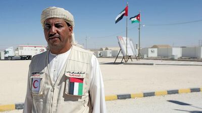 Saif Ali Al Dhaheri is director of Emirates Jordanian Camp. Salah Malkawi / The National
