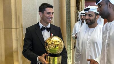 Sebastian Tagliabue wins the Golden Ball Award for Best Foreign Player. Antonie Robertson / The National