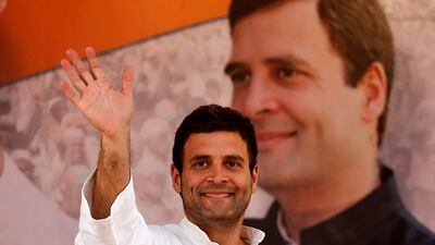 Rahul Gandhi resigned as leader of the Indian National Congress on Wednesday. Reuters file photo.