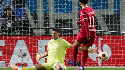 ATALANTA RATINGS: Sent wrong way by Salah for Liverpool’s early penalty. Good block at feet of Diaz who was through on goal. Somewhat surprising he was not tested more as Liverpool waned as attacking threat longer game went on. AP