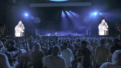 Abu Dhabi, November 23, 2018. The second evening of after-race entertainment by The Weeknd at the DU Arena. Victor Besa / The National.