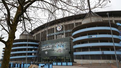 Manchester City's Etihad Stadium, where hundreds of the club's non-playing staff typically work on matchdays. Getty