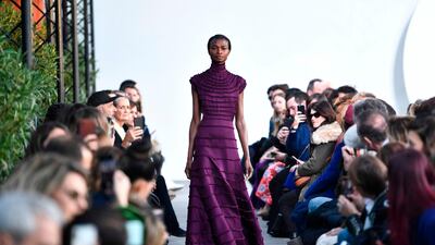 Maison Rabih Kayrouz's spring-summer 2019 couture collection. AFP