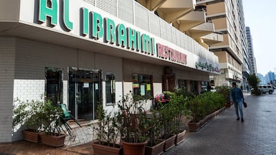 Al Ibrahimi's Electra Street branch was shut down on Monday by health authorities. The National