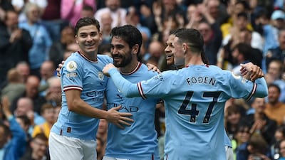 Ilkay Gundogan - 8. Found the bottom corner from the edge of the Leeds penalty area after a brilliant pass from Mahrez in the 19th minute. Grabbed his second goal of the day with almost a replica of the first after receiving a pass from Mahrez in the 27th minute. Missed the opportunity to score his first career hat-trick by hitting his penalty kick against the post in the second half. AP