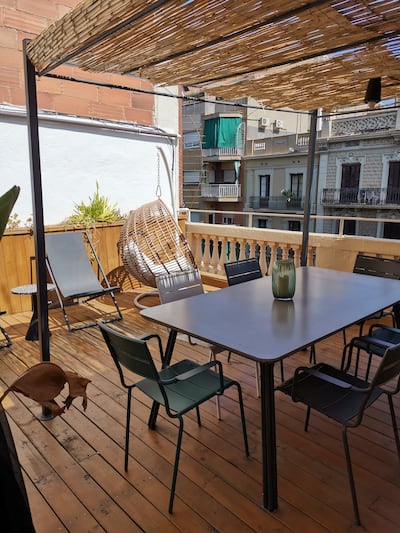 View from a balcony in Sant Antoni, Barcelona