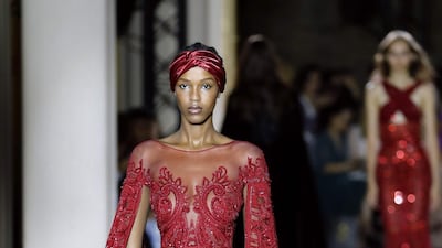  Zuhair Murad Fall-Winter 2019/2020 Haute Couture collection. AFP
