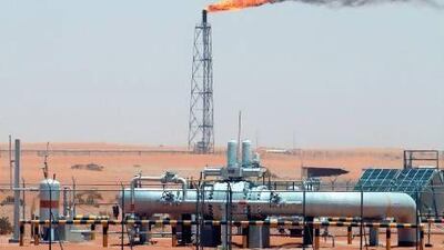 The Khurais oilfield in Saudi Arabia. The kingdom pumped 9.57 million barrels a day in December. EPA / ALI HAIDER