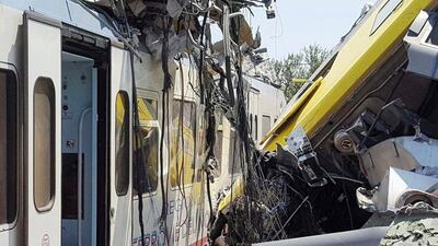 Rescue workers feared people may still be trapped. Handout from Italian fire brigade/EPA