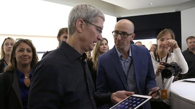 The devices follow Apple’s introduction last month of larger-screen iPhones, a smartwatch and a mobile-payments system. Robert Galbraith / Reuters