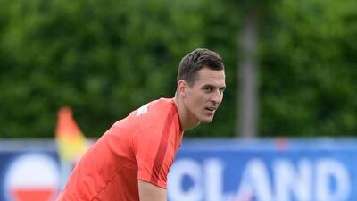 Polish national soccer team player Arkadiusz Milik during his team’s training session in La Baule, France, 28 June 2016. Poland will face Portugal in the UEFA EURO 2016 quarter final soccer match on 30 June. EPA/BARTLOMIEJ ZOBOROWSKI POLAND OUT