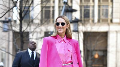 Dion on the streets of Lower Manhattan on March 7, 2020. GC Images