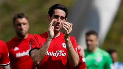 File photo of former Cardiff City player Peter Whittingham who passed away on Thursday. Reuters