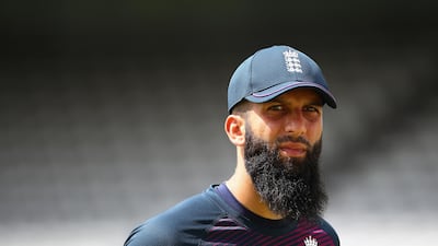 Moeen Ali of England during previews. Getty Images