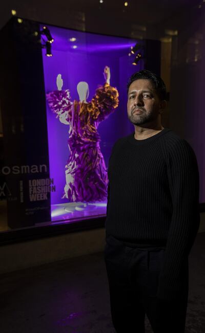 Designer Osman Yousefzada also created a window display for The May Fair, a Radisson collection hotel, in London this February. Getty Images