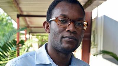 Fiston Mwanza Mujila, a Congolese novelist, poet and playwright. AFP