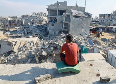 Most of Gaza's buildings have been destroyed after a year of Israeli attacks. Reuters