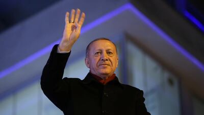 Turkish President Tayyip Erdogan greets his supporters in Silivri near Istanbul, Turkey, March 8, 2020. Presidential Press Office/Handout via REUTERS