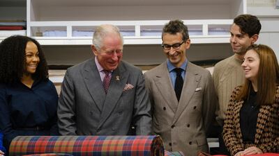 Charles, Prince of Wales with Yoox chairman and CEO Federico Marchetti